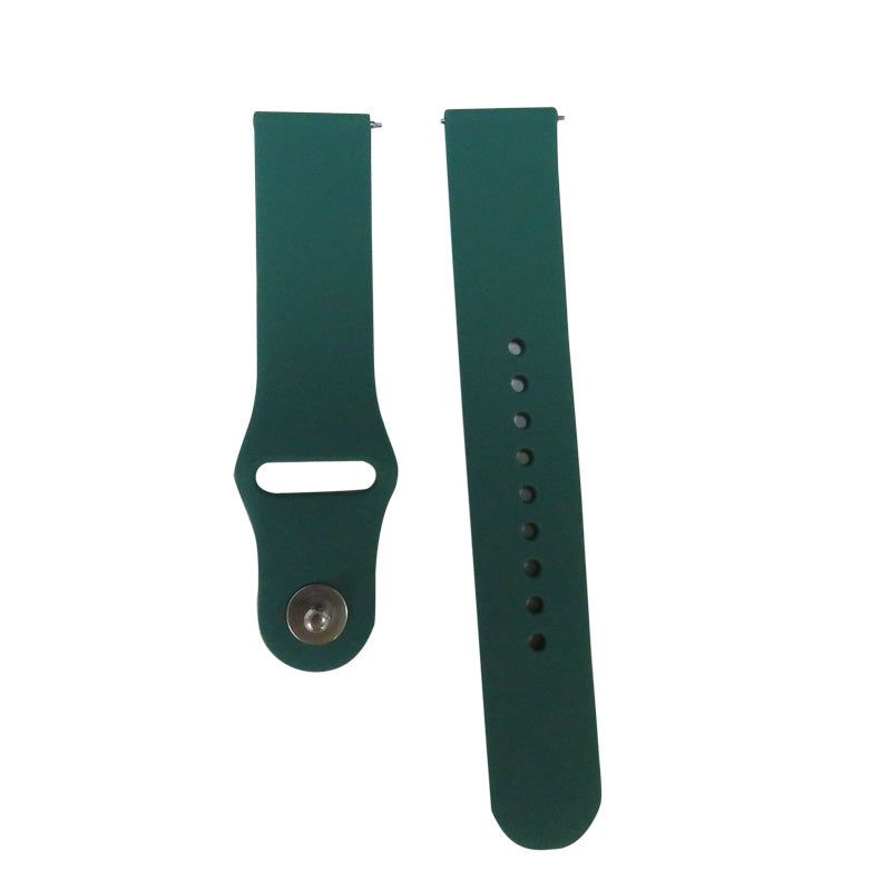 FKGJ 20MM Silicone Watch Bands Quick Release Strap Replacement Wristband For Samsung For Women-Dark Green
