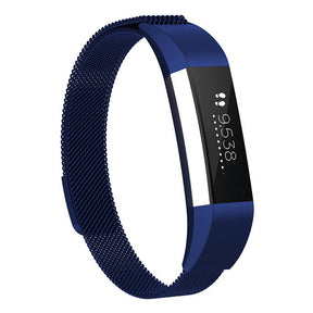 Magnetic Milanese Stainless Steel Strap  For Fitbit Alta/Alta HR Fashion Accessorie-Blue