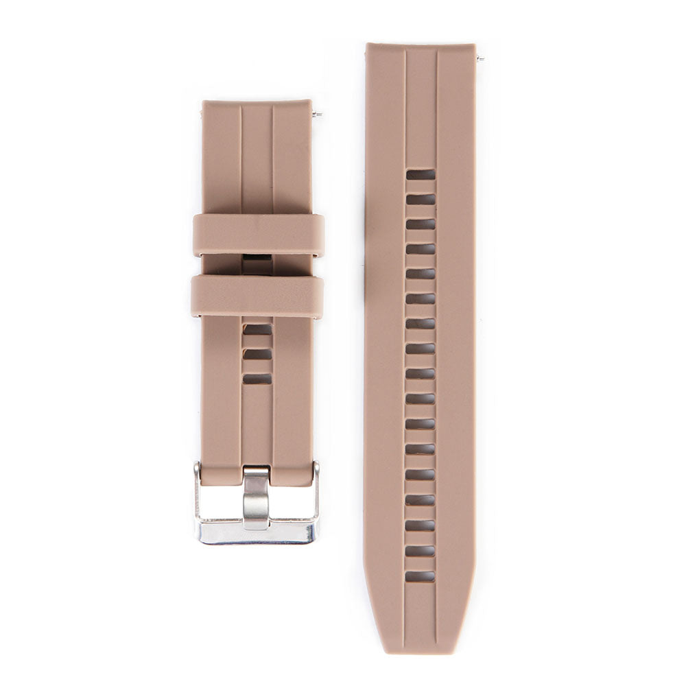 22MM Silicone Watch Bands Quick Release Strap Replacement Wristband For Huawei GT/Huawei GT 2 For Women-Brown