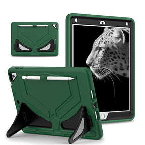 Tablet Case Rugged with Kickstand for iPad 6th/5th Generation 2018/2017-GreenBlack