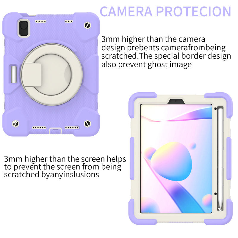 iPad Case For iPad Mini 6 with 360¡ãSwivel Stand-Taro Purple