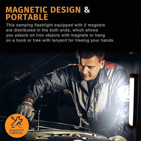 Rechargeable Magnetic Work Light for Hiking Home Outdoor Night Fishing