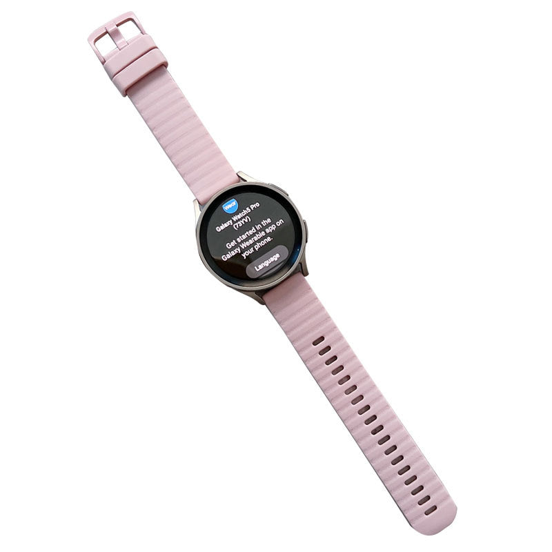 Sports Watch Strap Wave Pattern for Samsung Gear S2 Huawei Watch GT-LightPink
