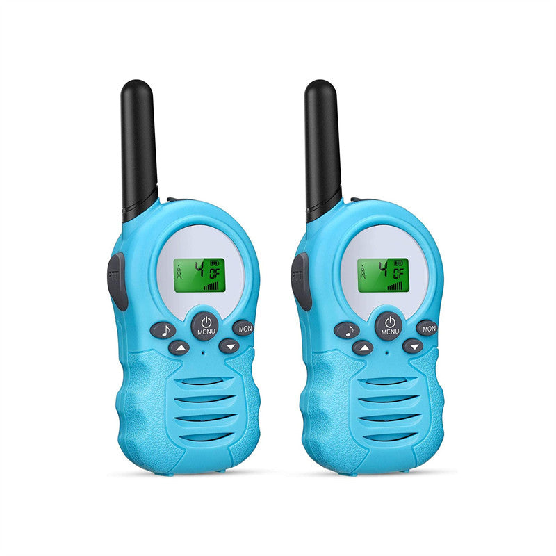 2 Pcs Walkie Talkies for Kids 22 Channels Outdoor Adventure Gear-Blue