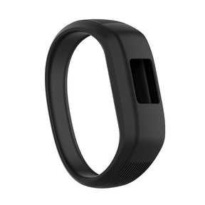 Soft Silicone Replacement Watchband for Garmin Vivofit JR Band for Kids Women Men-Black