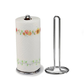 Simple Tear Standing Paper Towel Holder for Kitchen Countertop -Silver