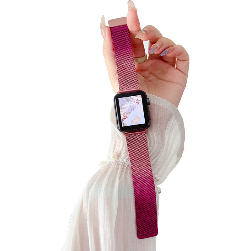 Milanese Loop Band Gradient Mesh Metal Magnetic Clasp for Apple Watch-2
