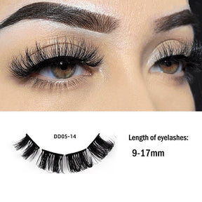 Russian Strip Lashes Reusable False Eyelashes Natural D Curl-14