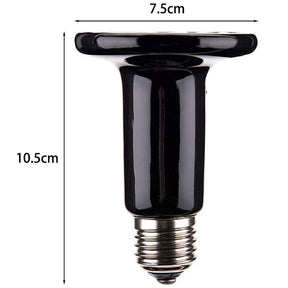 2 Pack Infrared Ceramic Heating Lamp Reptile Emitter Bulb Suitable for Aquarium-230V50~200W