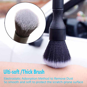 Ultra Soft Car Detailing Brush Set Interior Exterior No Scratch for Cleaning Air Vent Engine Bay