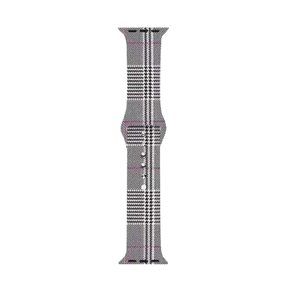 Color Printing Silicone Watch Band For Apple Watch SE/6/5/4/3/2/1(Lattice)