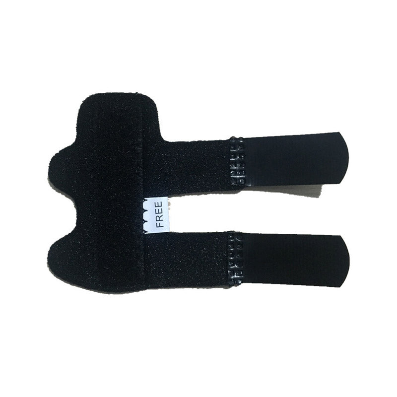 Breathable Finger Splint Built-in Aluminum Support for Pain Relief Knuckle Fixation-Black