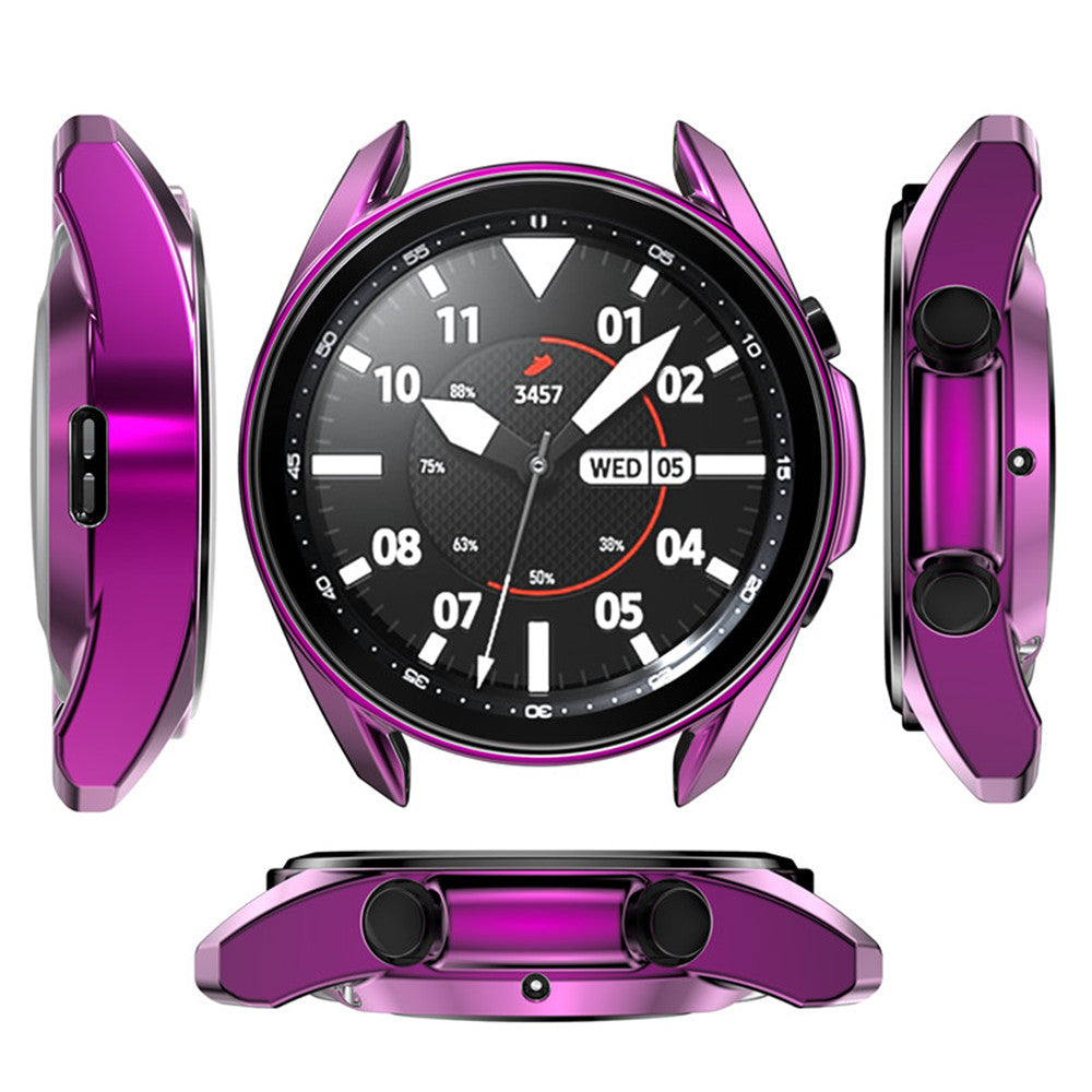 TPU Plated Slim Frame Cover For Galaxy Watch 3 41MM/45MM-Purple