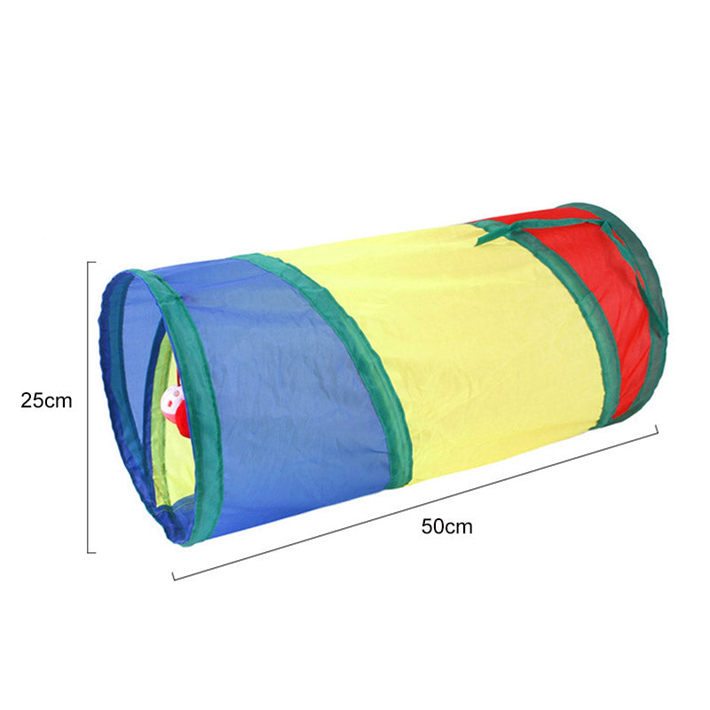 Cat Tunnel for Indoor Cats Collapsible Pop-up Pet Tube Hideaway Play Toys-2 Tunnels