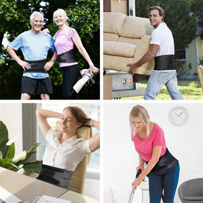 The Double Pressurized Breathable Elastic Back Support Belt May Relieve Back Pain Waist Belt