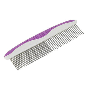 Pet Stainless Steel Teeth Easily Remove Dirt Combs with Non-Slip Comfortable Handle