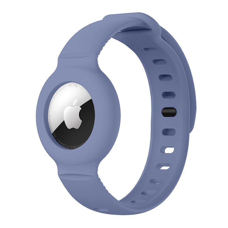 Apple Airtags Watch Strap Silicone Protective Sleeve-Lavender