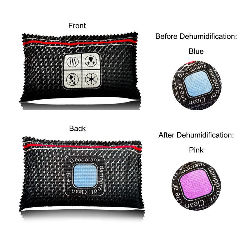 Pack of 2 Automobile Dehumidification Bags Reusable Used in Cars Trucks-Stripe