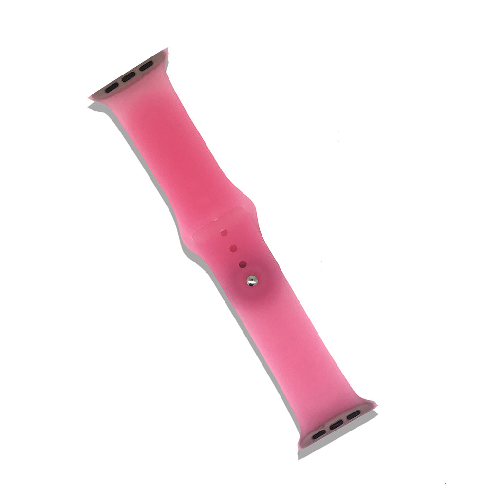 Transparent Silicone Watch Band For Apple Watch SE/6/5/4/3/2/1(Rose)