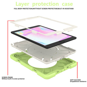 iPad Case For iPad 10.2 with 360¡ãSwivel Stand-Matcha Green
