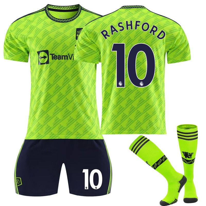 RASHFORD #10 Manchester United Second Away Shirt 2022/23 Adult Kids Football Kit