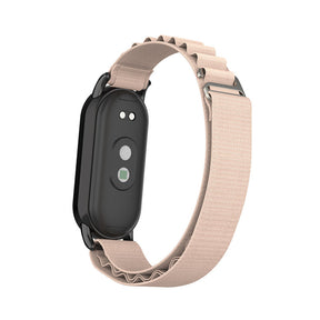 Nylon Sports Strap with Adjustable Metal G-hook for Mi 8 Watch-Apricot B