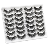 3D Multi-Layer False Eyelashes 14 Pairs Fluffy Cat Eye Lashes-E03
