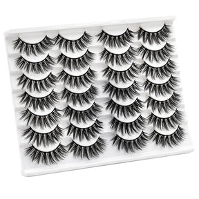 3D Multi-Layer False Eyelashes 14 Pairs Fluffy Cat Eye Lashes-E03