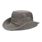 Sun Hat Wide Brim Fisherman Hat Safari Boonie Hat-Army Green