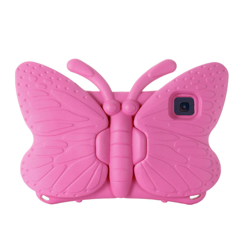 Butterfly Samsung Tablet Case for Galaxy Tab A8 10.5 Inch 2021 (SM-X200/SM-X205/SM-X207)-Rose