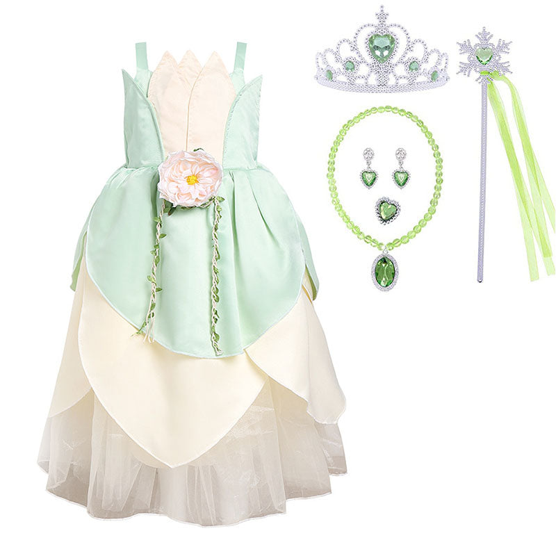 Eluxe Flower Princess Dress for Girls Fancy Halloween Party Cosplay
