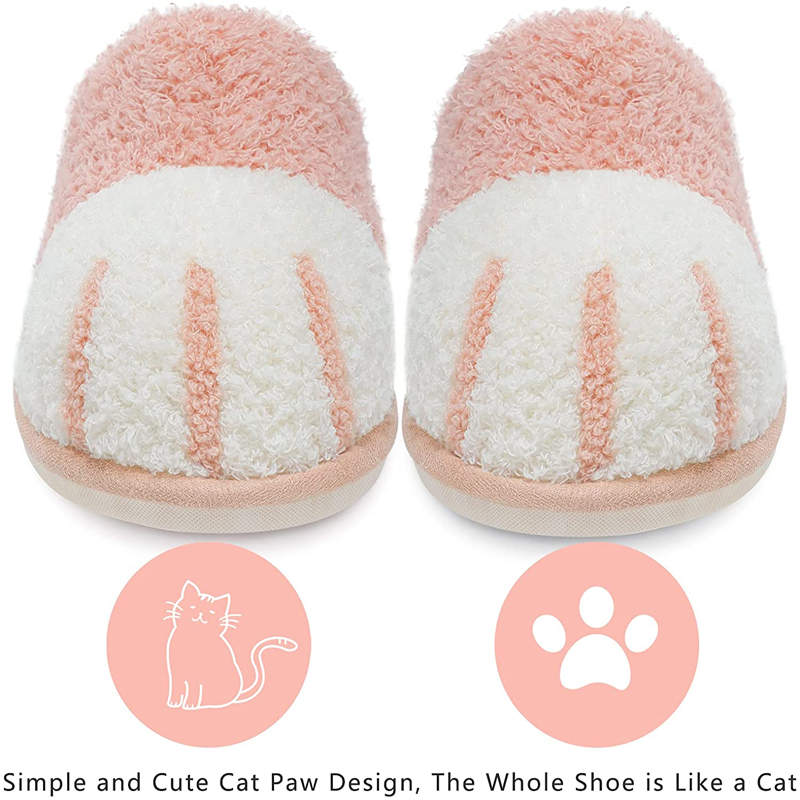 Memory Foam Unisex Slippers Comfortable Cute Animal Soft Shoes-Pink