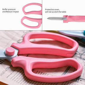 Professional Garden Scissors Teflon Coating with Comfort Grip Handle,Garden Plants Pruning Tool -Pink