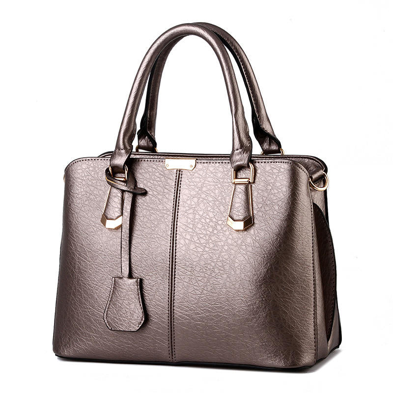 Womens Fashion Handbags Top Handle High Capacity Tote-Bronze