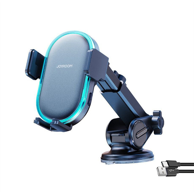 Wireless Car Charger Mount 15W Dual Coil Auto Clamping for iPhone Samsung