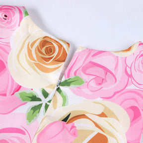 Girls Dresses Flower Girl Wedding Dress Elegant Floral Dress-Pink