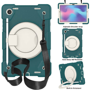 Tab A 8 X200/X205 Samsung Tablet Case with 360¡ãSwivel Stand-Blackish Green