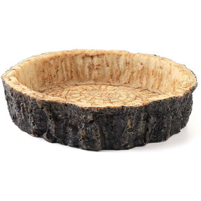 2 Pack Natural Resin Reptile Food Bowl for Lizards