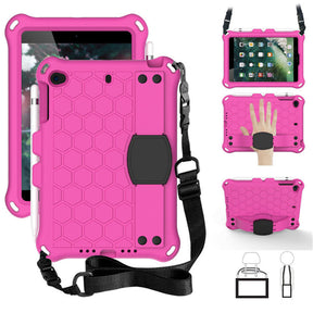 Hive iPad Case For iPad Mini 1/2/3/4/5 Durable Stand Cover With Shoulder Strap-RoseBlack