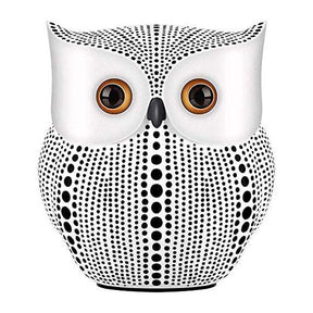 Owl Statue for Home Decor Accents Living Room Office Bedroom Kitchen Laundry House Apartment Dorm Bar -White