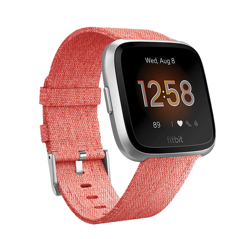 FB Watch Band Quick Release Replacement Wristband Breathable Strap For Fitbit Versa/Fitbit Versa 2/Fitbit Versa Lite For Women-Orange