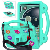 StrawberryTablet Case with Holder Shoulder Strap for Samsung 10.1 inch Galaxy Tab A T510/T515-MintGreen