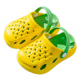 Toddler Boys Girls Clogs Lightweight Garden Slipper Non-Slip-Yellow