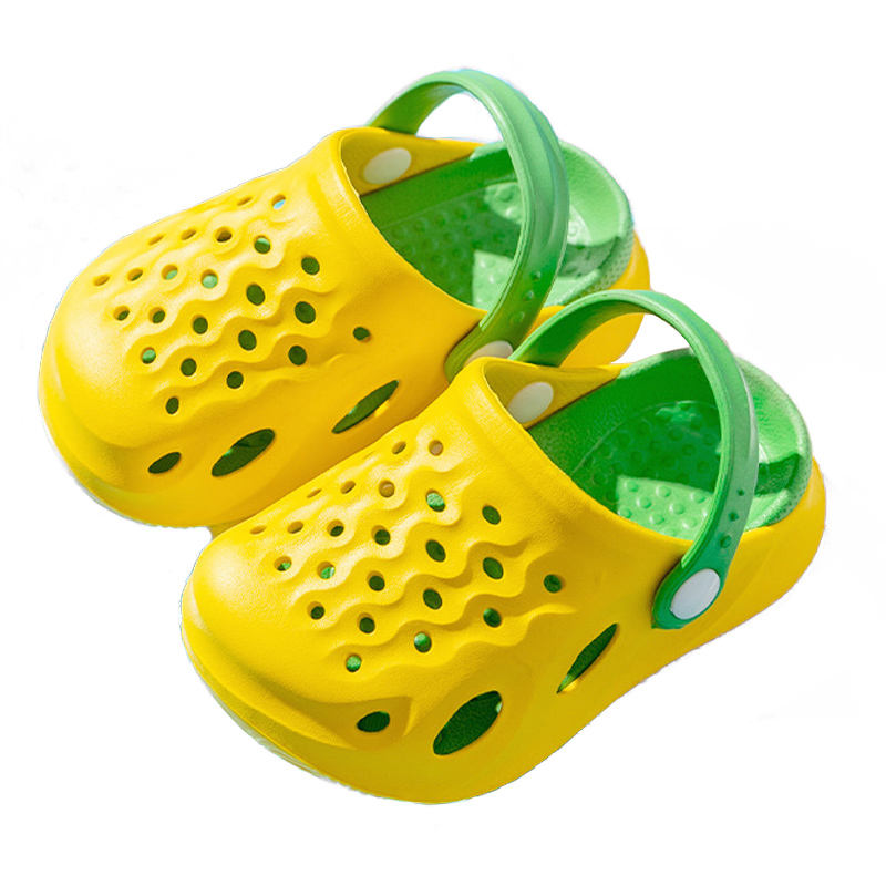 Toddler Boys Girls Clogs Lightweight Garden Slipper Non-Slip-Yellow