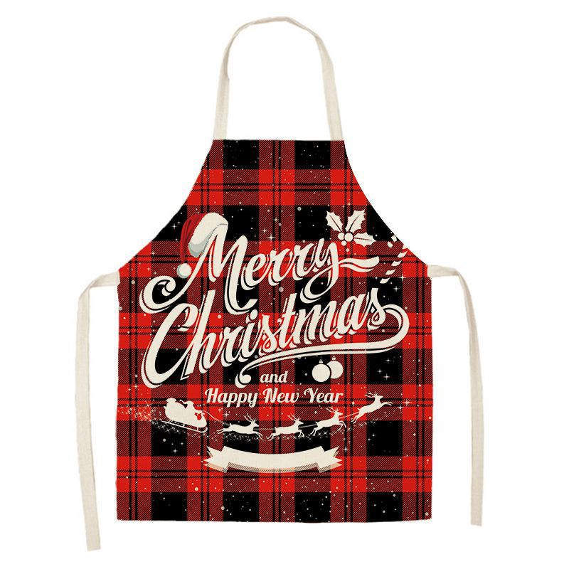 Christmas Kitchen Cooking Aprons Baking Grilling Aprons-A11