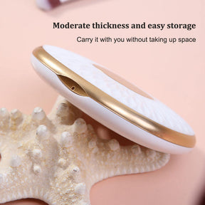 Home & LivingDouble Sided Magnification Travel Makeup Mirror-Pearl White