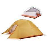 3 Person Camping Tent Lightweight Backpacking Waterproof Tent Easy Setup-Orange