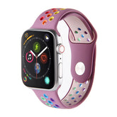 Rainbow Nike Watch Strap For Apple iWatch Series-Purple