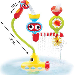 Kids Bath Toy Submarine Spray Station Water Pump with Hand Shower for Age 2-6 Years