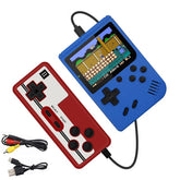 Retro Handheld Game Console with 400 Classical FC Games Support for Two Players-Blue